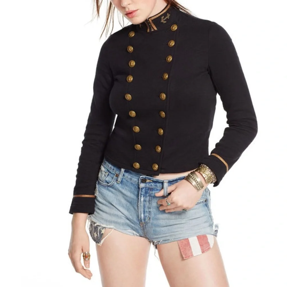 Denim & Supply Ralph Lauren Black Military Jacket - Picture 9 of 9